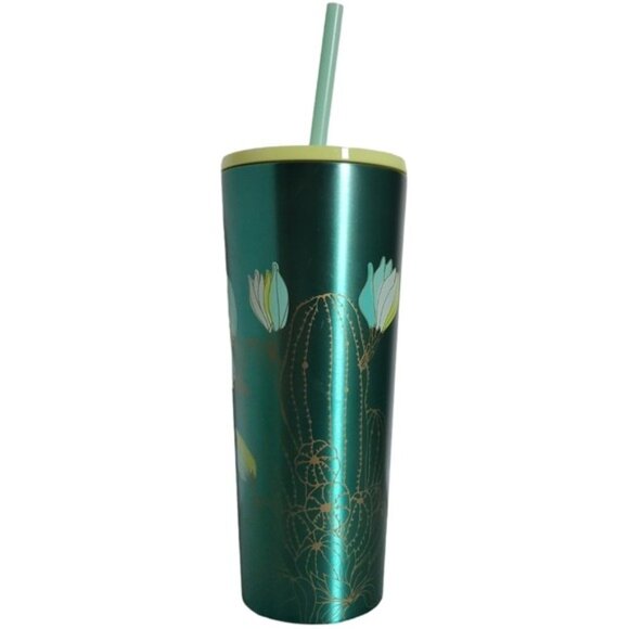 Starbucks Spring 2022 Cactus Stainless Steel Travel Tumbler Cup Grande 16 Fl Oz - Picture 2 of 14